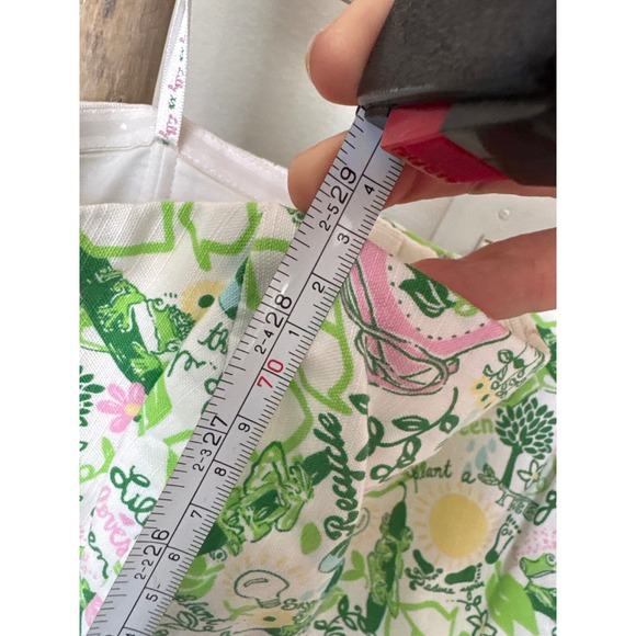 Lilly Pulitzer Rare Earth Day Vintange Strapless Fitted Cotton Lined‎ Dress 6 - Picture 7 of 9